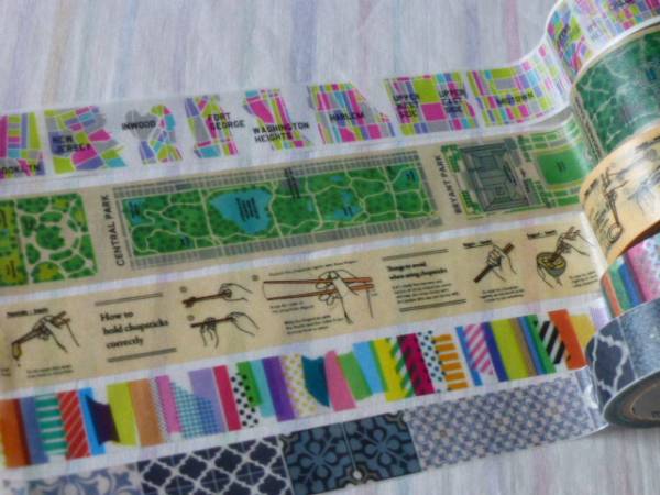 ☆マスキングテープ☆ mt store NY 5種セット ニューヨーク 【map 公園