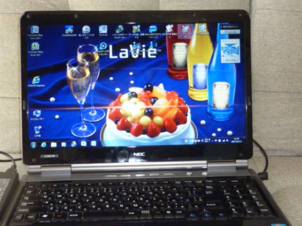 【整備保証品】PC-LL550WG(LavieLL550/W)M4g/Hd320g/Windows7/Offce2007