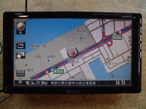 SANYO サンヨーゴリラフルセグ地デジTV内臓8型HDDポータブルナビNV 