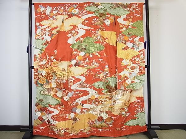 花美人着物□豪華振袖 花美人着物□豪華振袖 駒刺繍 絞り 花車