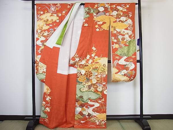 花美人着物□豪華振袖 花美人着物□豪華振袖 駒刺繍 絞り 花車
