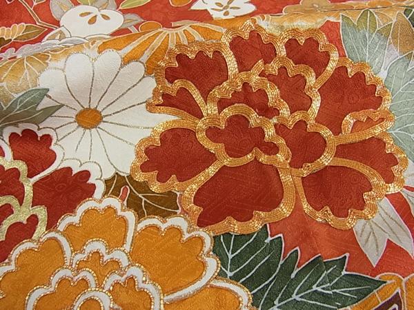 花美人着物□豪華振袖 花美人着物□豪華振袖 駒刺繍 絞り 花車