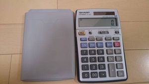 希少】SHARP EL-G35 電卓 12桁表示 ケース付き（Yahoo!オークション 