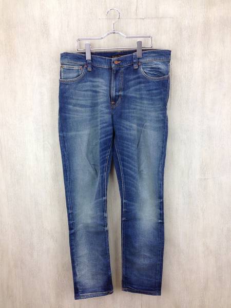 NUDIE JEANS◆ボトム/32/デニム/IDG/ヌーディージーンズ/中古/…