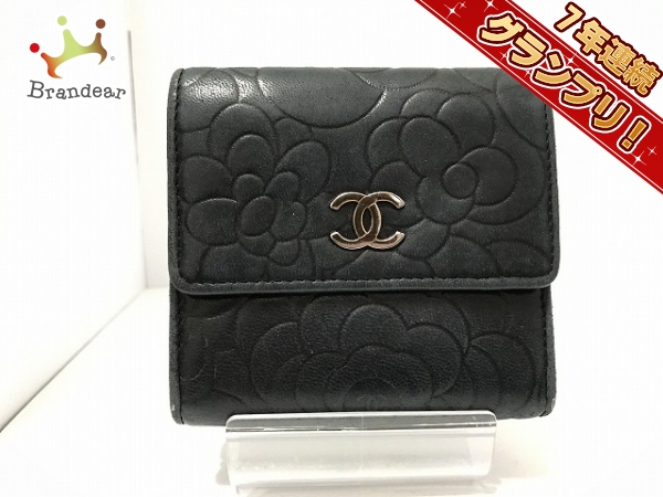 カメリア CHANEL(シャネル) Wホック財布 CHANEL シャネル ブラン by 黒
