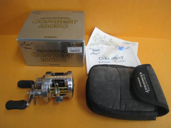 F2633-293♪シマノ 10' カルカッタコンクエスト 100DC 右 良品