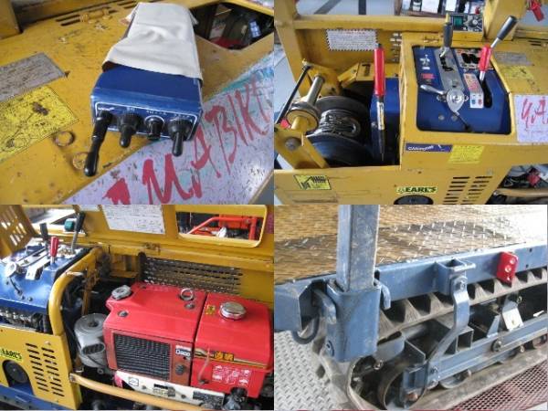 林内作業車　ディーゼル ☆ 築水キャニコム 林内作業車 林業機械 BFY914 ラジコン式 セル付