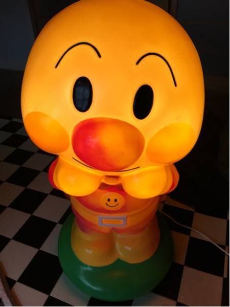 アンパンマン あんぱんまん 大きいタッチセンサー 置物 ライト付き 光るアンパンマンドール