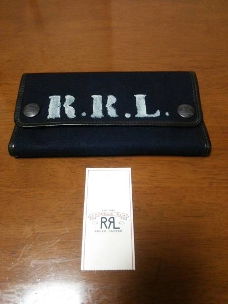 ★新品未使用★RRL ラルフローレン キャンバスサーヴェイヤーウォレット 長財布