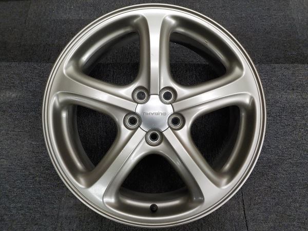Ｆ２０３４●スバル　レガシィ純正●17インチ1本●7J PCD100 OFF+55●