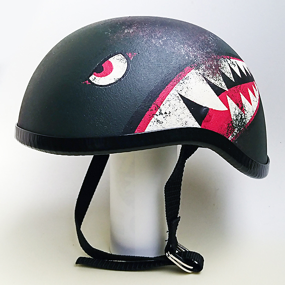 ダックテールヘルメット シャークマウス 錆びペイント 装飾用 フリーサイズ 売買されたオークション情報 Yahooの商品情報をアーカイブ公開 オークファン Aucfan Com
