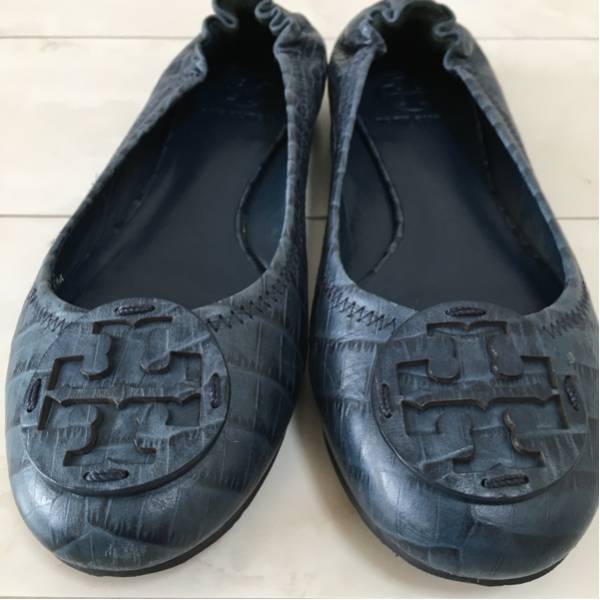 TORY BURCH トリーバーチ フラットシューズ 7M ネイビー