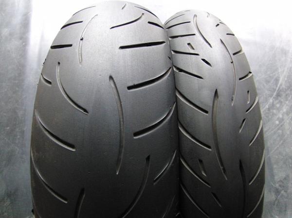 中古前後セット!ME◎ロードテック Z8. 120/70ZR17. 180/55ZR17. RR431
