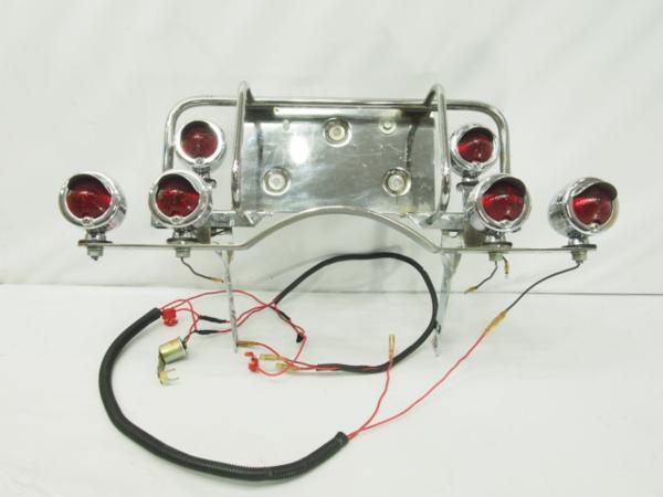 ビンテージ ハーレー FLH ショベルヘッド ナンバーガード デコレーション ハーレーFLHナンバーガード_デコレーション6連ショベルFL_FXパン_