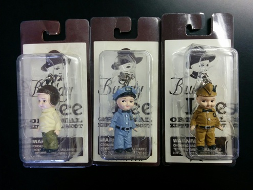 希少品 入手困難品 Lee ストア リー バディリー Mサイズ buddy lee 入手困難希少品 ★ Buddy Lee ★ バディーリー ジッパーマスコット フィギュア ★ フットボール・インダストリアル・アーミー 3体セット