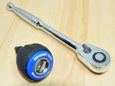 Pro-Auto 3/8(9.5)DR.伸縮式フレックスロックラチェット STR-F3