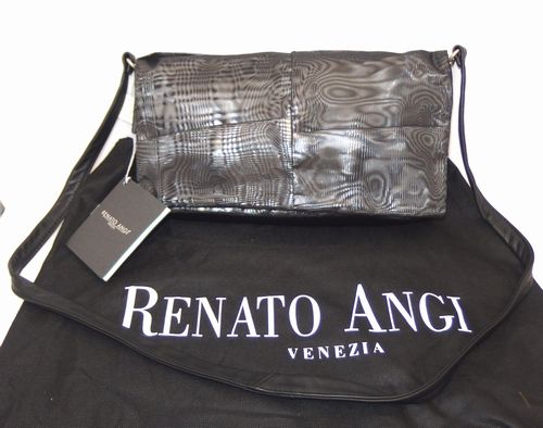 ●定価40，950円・イタリア製・未使用！RENATO ANGI(レナートアンジ) 2WAYナイロン&レザーショルダーバッグ