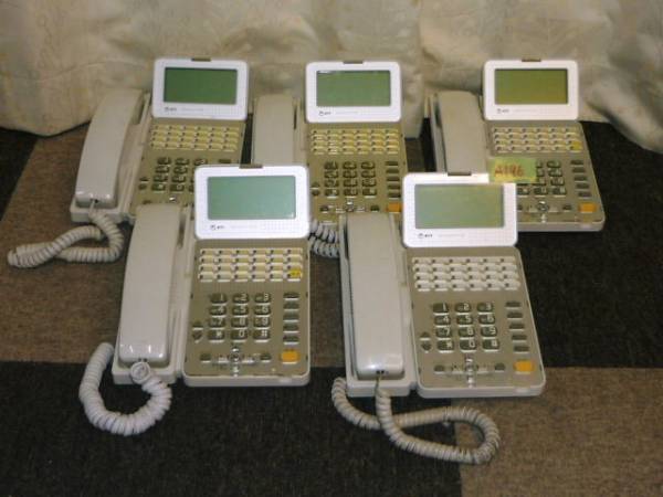 A196★NTT ビジネスフォン αGXスター電話機 5台セット★GX-(24)STEL-(2)(W)