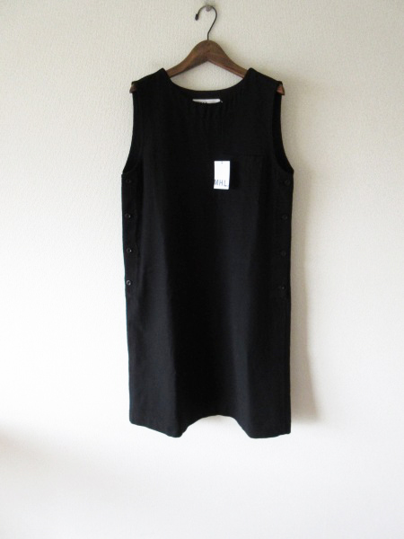 MHL. / マーガレットハウエル 595-6256501 WOOL SERGE ノースリーブワンピース Ⅱ * 新品 未使用 シャツ ロング タイト ウール ドレス