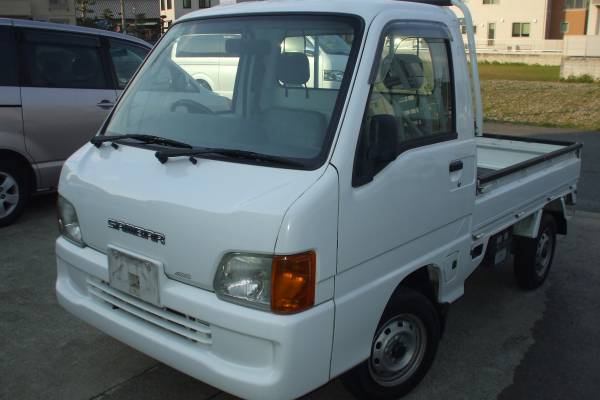 NO.10サンバートラック4WD車検2年付F5 AC 金額コミコミH13(サンバー 