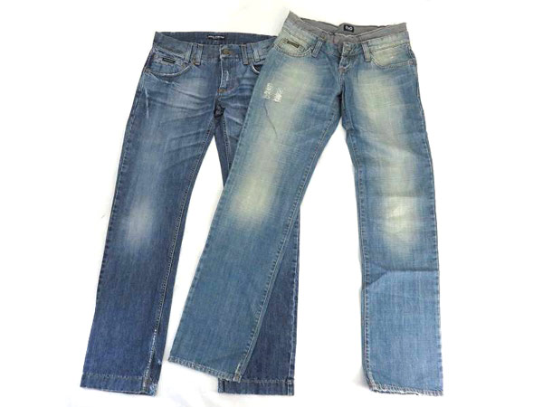 1円 ドルチェ＆ガッバーナ D＆G ジップ ボタンフライ デニム パンツ 計