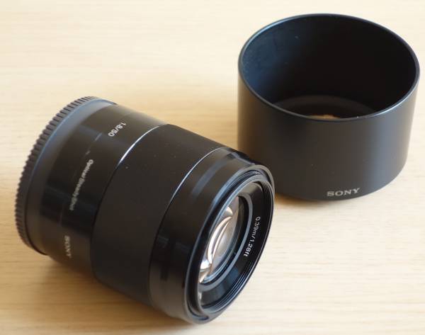 Sony E 50mm OSS f⁄1.8 Lens SEL50F18 F1.8 for : com (Black) - SONY