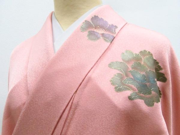 スピ買□ 着物 1円 逸品 袋帯 クリーム 草花 汕頭刺繍 相良刺繍 正絹