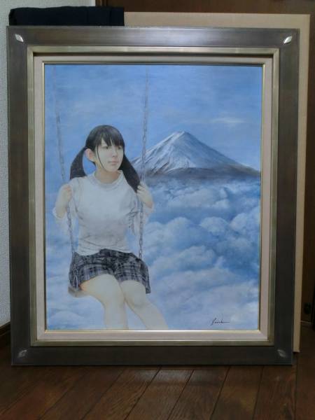 油彩画 人物 美しい1品 WF3号