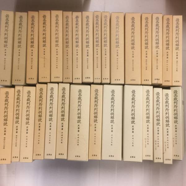最高裁判所判例解説 民事篇 30冊　昭和46年～平成10年まで　