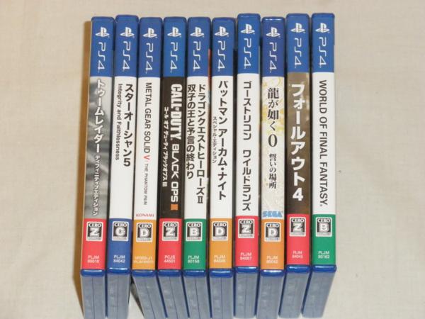048 PS4ソフト トゥームレイダー スターオーシャン5など 10本セット