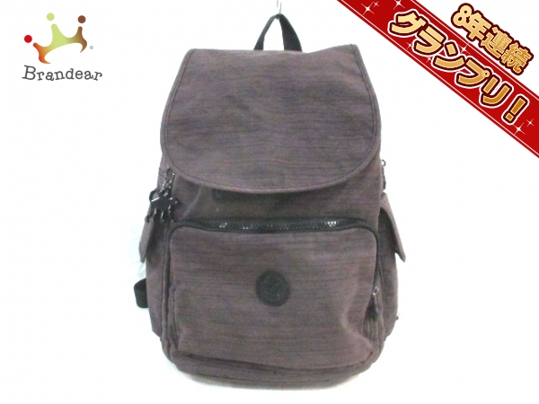 キプリング リュックサック ダークブラウン ナイロン Kipling 