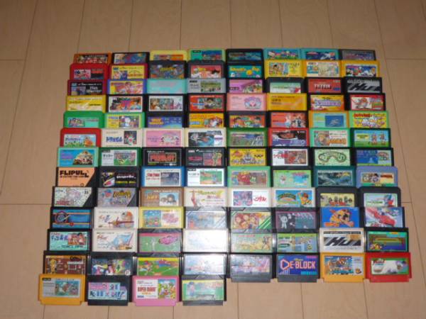 ♪♪♪♪★ファミコンソフト100本セットUSED ダブリ無し★おまけ付き♪♪
