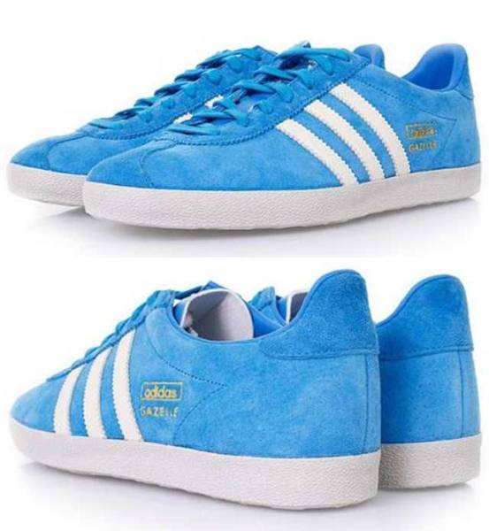 アディダス GAZELLE OG 23.5cm オリジナルス スニーカー ガッツレー ガゼル ブルー