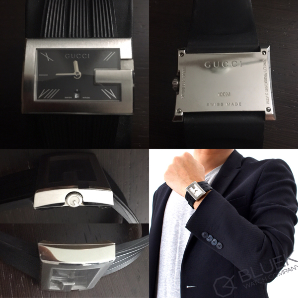 グッチ 本日最終日 グッチ メンズ GUCCI Gレクタングル YA100307 G