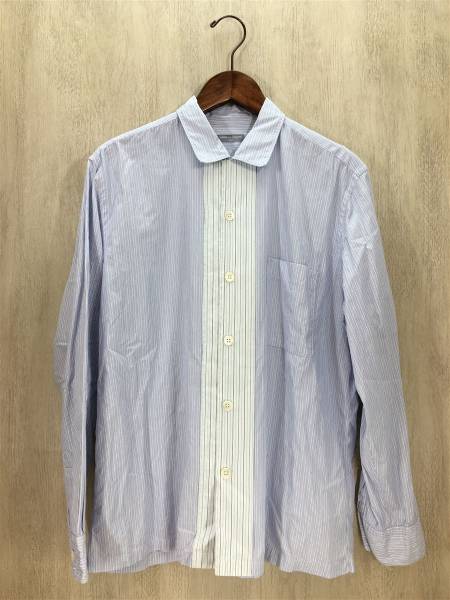 COMME des GARCONS HOMME◆長袖シャツ/-/コットン/BLU/ストラ…