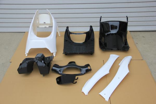 ライブ ディオ Dio ZX AF34 1型 Ⅰ型 外装 内装 フルセット カウル 白/黒　自社限定