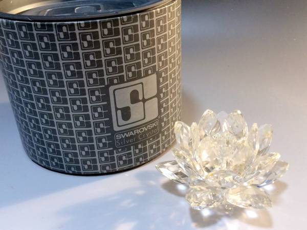 スワロフスキー スイレン 睡蓮 SWAROVSKI キャンドルホルダー 