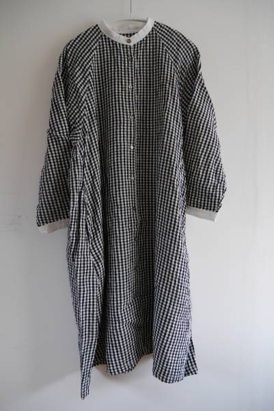 ネストローブ nestrobe☆2016春夏人気！リネンギンガムワンピース☆カタログ掲載☆おまけ付き☆リンネル