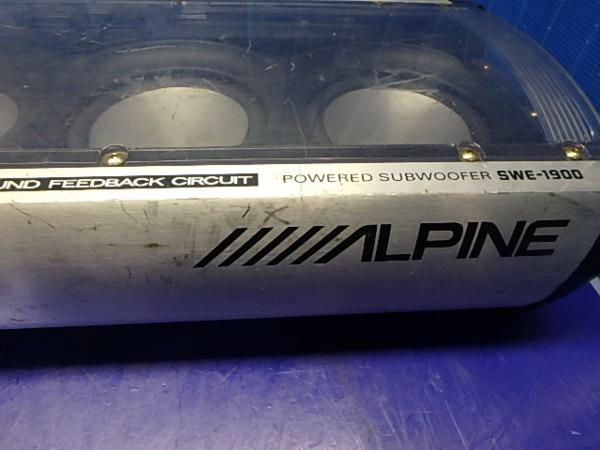 SWE-1900 ALPINE アルパイン パワードサブウーファー - アンプ内蔵