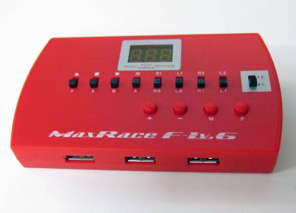 新品即決 MaxRace F-1 V.6 Logitech G29，G27，G25，GTレーシング ホイール PS4， XBOX One， XBOX360 変換アダプター 連射機能付