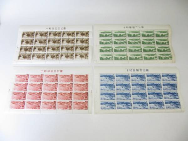 ■入手困難【国立公園・十和田20面シート・4種揃】未使用　レア！7