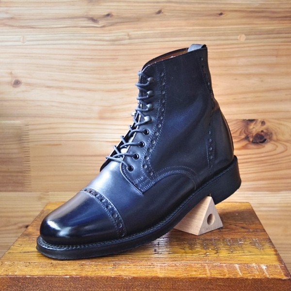 美品★(英)グレンソン 5F/ブーツ/黒/GRENSON★b025-6