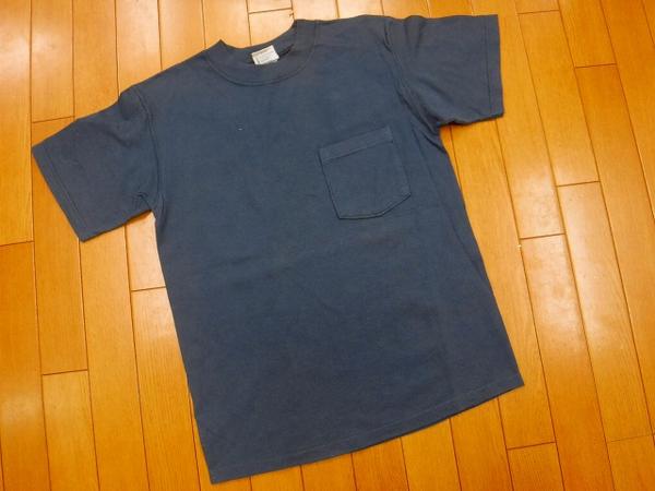 RR314 GOODWEAR グッドウェア 新品 USA製濃グレー無地ヘビーウェイト胸ポケットTシャツＳ￥5940/ビームス取扱BARNS