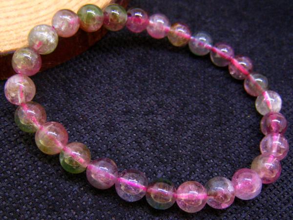 0318b944 極美品★【50Aピンクウォーターメロントルマリン】★ 6.5mm