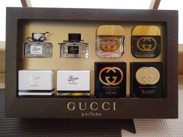 GUCCI 　グッチ　ギルティ　ミニチュア　香水セット　4個入り　箱付き　未使用　　※長期自宅保管期間あり