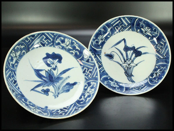 中国骨董 靑花磁 粉彩 蓮花鯉魚図 将軍缶 在銘 結縁出品