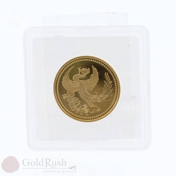 純金 天皇陛下 御在位１０年記念 １万円金貨 K24 ケース箱付【xx】