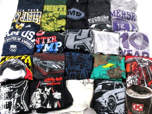 ◎USA古着卸 プリントTシャツ 半袖 (L) 20枚セット まとめ売り T498