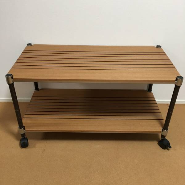 ホームエレクター　ブランチシェルフ2段（900mm X 450mm) ダークブラウン　美品