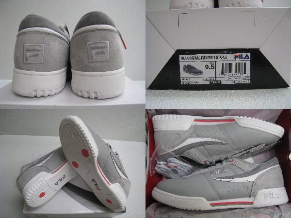 FILA F ORIGINAL FITNE SS×STAPLE ハト グレーローカット ミタスニーカーズ atmos 限定即完！27.5cm
